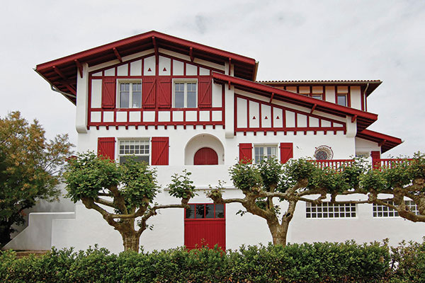 Ocean View, a six-bedroomed villa in Bidart, built in the local Basque style