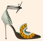 Titanium heels by Manolo Blahnik