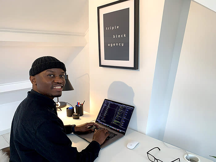 Babusi Nyoni, a developer and designer, says his ability to use tech to solve problems is borne of his upbringing in Zimbabwe