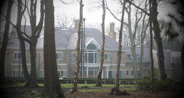 The billionaire's house outside Welwyn Garden City. He says he has no plans to leave the UK, where he is in 'forced exile'
