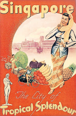 1950s poster promoting Singapore