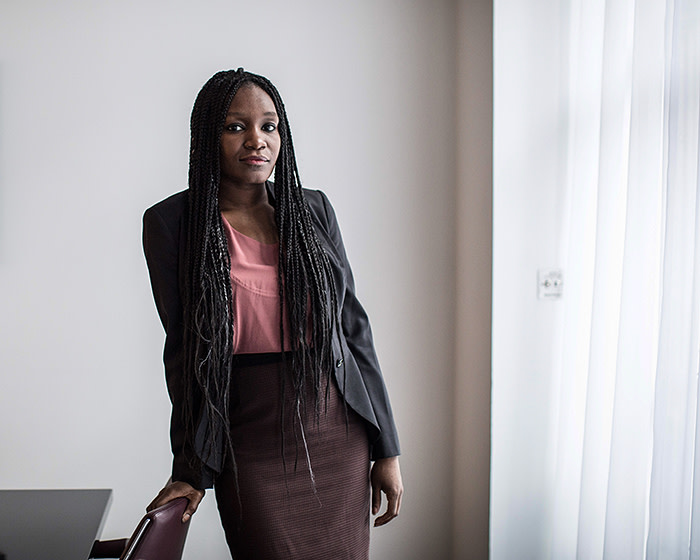 26/02/2018 Claudine Adeyemi, lawyer at Mishcon de Reya. For mentoring story in special reports.