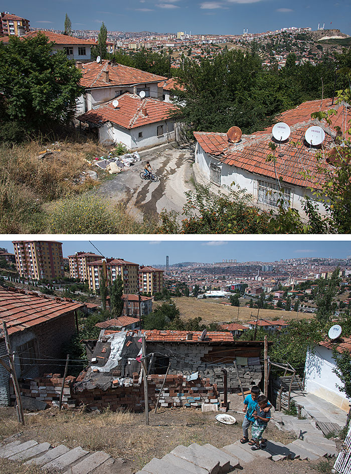 The Altindag neighbourhood of Ankara, where many Syrian refugees have settled