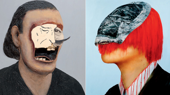 From left: ‘Llyn Self, Dalí and Me’ (2006); ‘Who’s on Third?’ (1971-1973)