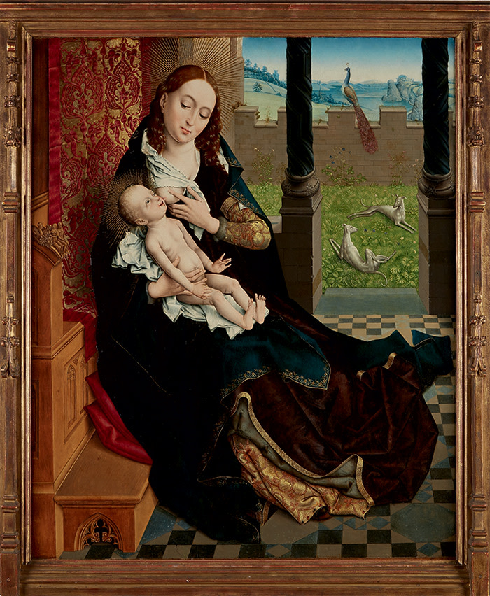 ‘Nursing Madonna’ (c1480-1510) by the Master of the Embroidered Foliage