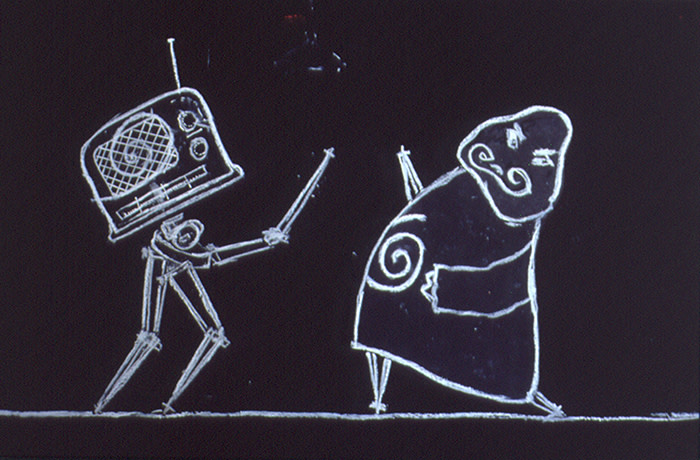 William Kentridge Ubu Tells the Truth 1996 - 1997 Animated Film, 35mm film, DVD and video transfer 7 min 9 sec