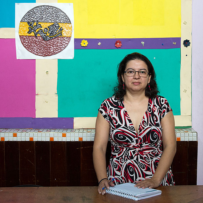 Silvia Juárez, co-ordinator of the violence prevention programme at the Organisation of Salvadoran Women for Peace