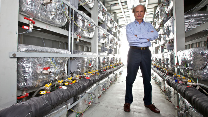 Mandatory Credit: Photo by Lighthouse/Universal Images Group/Shutterstock (3800333a) Italian engineer Andrea Rossi, father of E-Cat in the Cold Fusion plant containing E-cat connected in series and in parallel to produce a megawatt of energy through the process of cold fusion VARIOUS