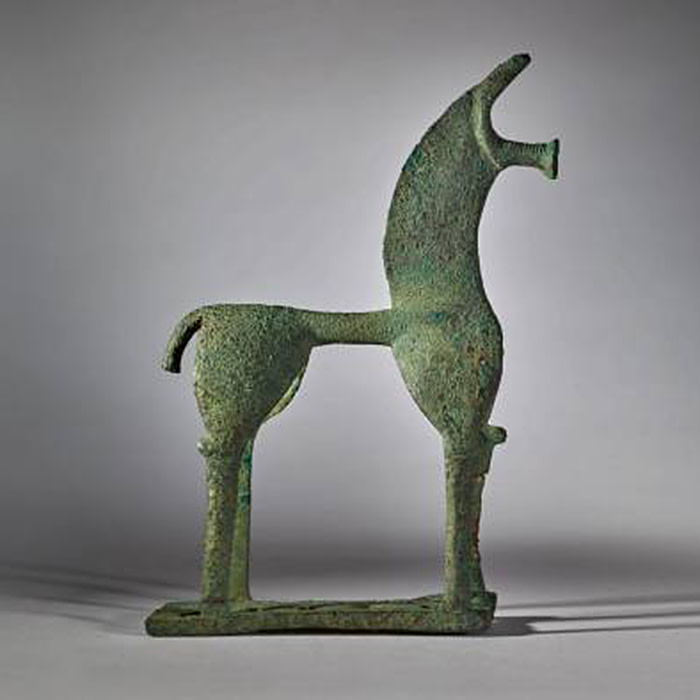 This ancient Greek bronze horse had an estimate of $150,000 to $250,000 but never came to auction