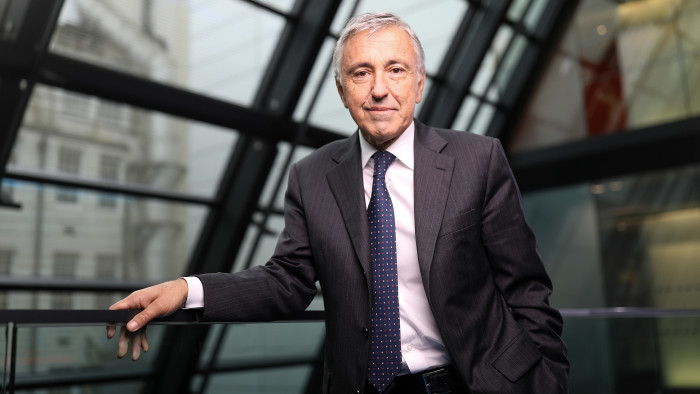 Giovanni Castellucci, chief executive officer of Atlantia SpA, poses for a photograph following a Bloomberg Television interview in London, U.K., on Wednesday, Oct. 19, 2016. Atlantia SpA, the infrastructure company controlled by the Benetton family, plans to boost its earnings abroad by acquiring airport and highway assets outside Italy as part of Castellucci’s strategy to reduce the company's dependence on its home market. Photographer: Simon Dawson/Bloomberg
