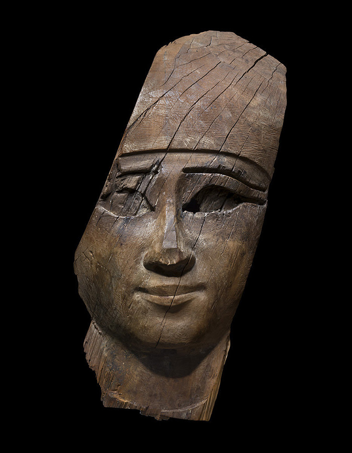 Face from an Anthropoid Sarcophagus
Egyptian
Third Intermediate Period to Late Period, Twenty-first to twenty- sixth dynasty, 1070-525 BC

Ariadne Galleries