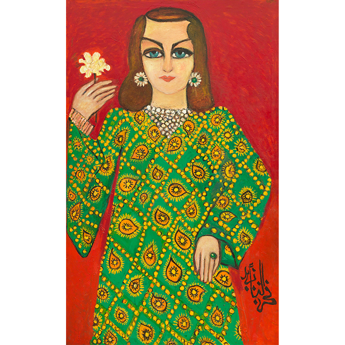 Fahrelnissa Zeid’s ‘Portrait of Princess Alia of Jordan’ (1982)
