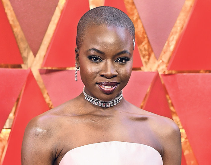 US actress Danai Gurira arrives for the 90th Annual Academy Awards on March 4, 2018, in Hollywood, California. / AFP PHOTO / ANGELA WEISS (Photo credit should read ANGELA WEISS/AFP/Getty Images)