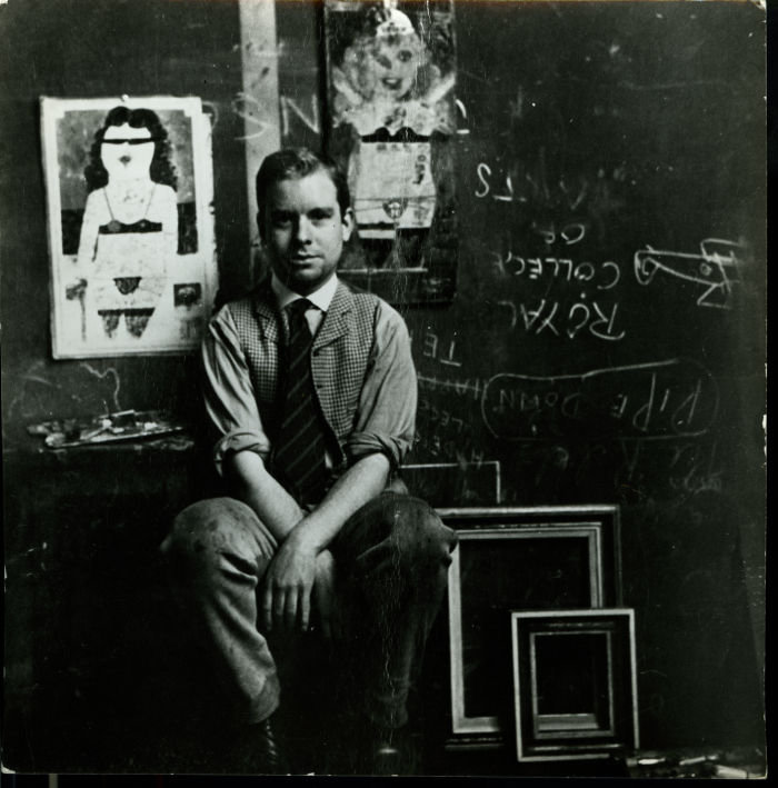 Peter Blake at the Royal College of Art in 1955