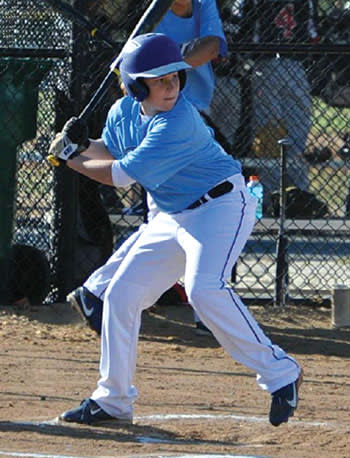 Giovanni Cipriano playing baseball in 2013