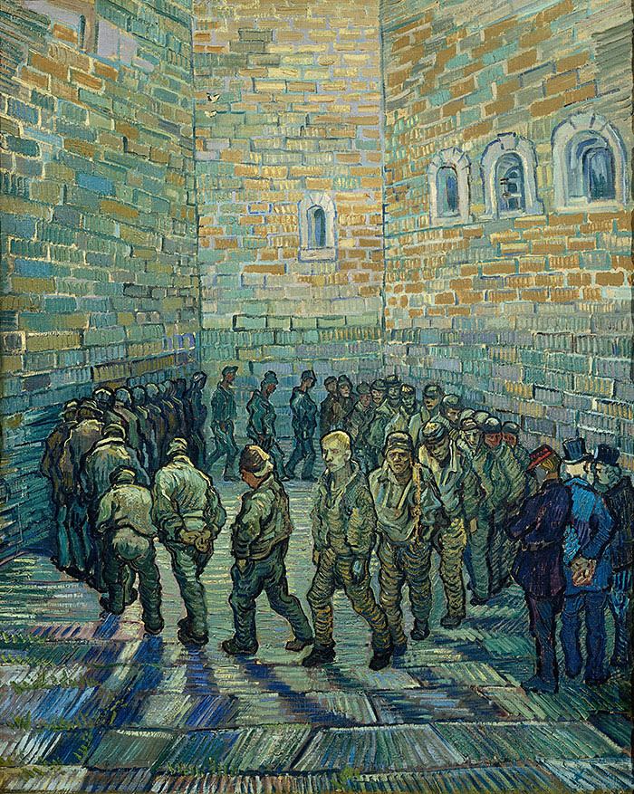Vincent van Gogh (1853 – 1890) Prisoners Exercising 1890 Oil paint on canvas 800 x 640 mm © The Pushkin State Museum of Fine Arts, Moscow