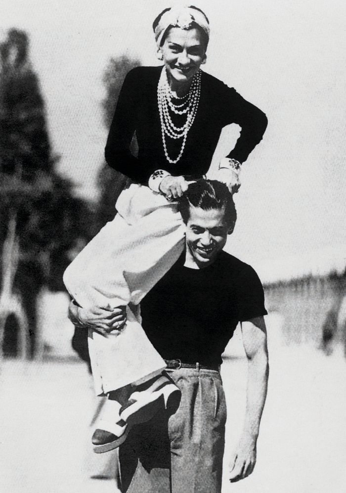 Gabrielle ‘Coco’ Chanel and Ballets Russes dancer Serge Lifar in Venice, 1937