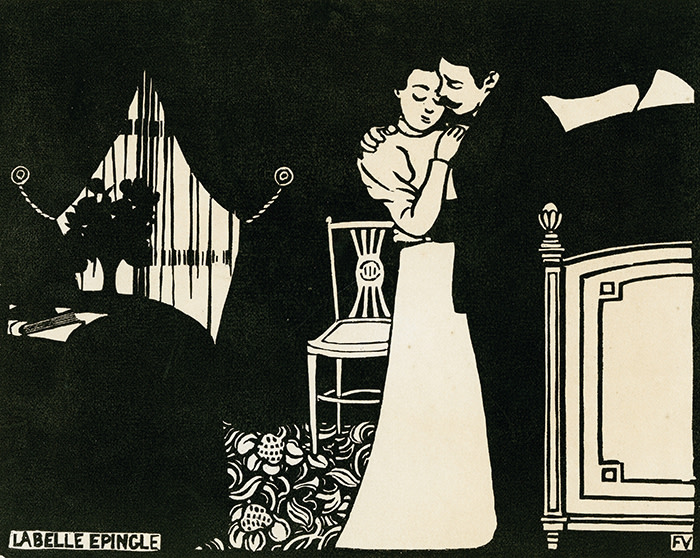 Félix Vallotton, Intimacies III: The Fine Pin (Les Intimités III: La Belle épingle), 1898 Woodcut on paper, 25.3 × 32.4 cm Musée d’art et d‘histoire, Geneva; Cabinet d’arts graphiques. Gift of Lucien Archinard © Musées d'art et d'histoire, Ville de Genève. Photography: Cabinet d'arts graphiques Exhibition organised by the Royal Academy of Arts, London and The Metropolitan Museum of Art, New York, in collaboration with Fondation Félix Vallotton, Lausanne
