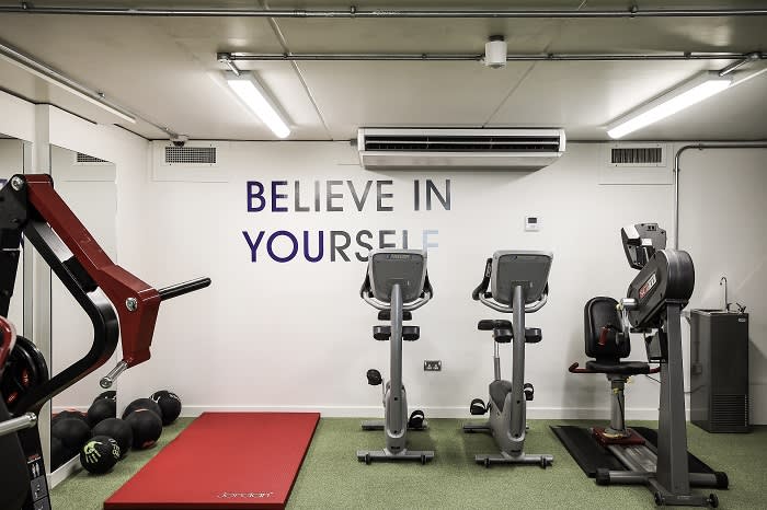 HMP Berwyn's gym. When the jail opened, governor Russ Trent said: “If you’ve got trust and respect, it reduces the chance of violence between the men and the people who . . . look after them.”