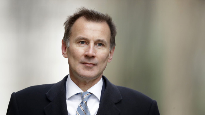 Jeremy Hunt said any prime minister who tried to take the UK out of the EU without a deal would trigger a general election