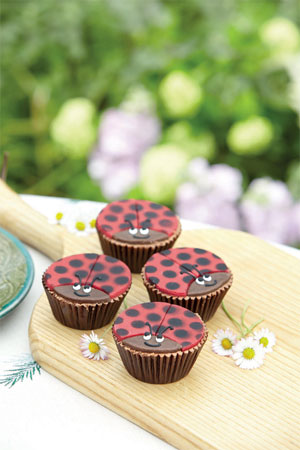 Bettys' ladybird cupcake brownies 