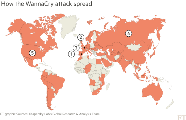 Cyber attack map