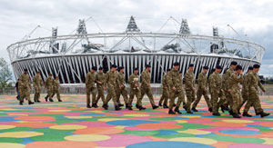 Armed forces step in to secure the 2012 London Olympics