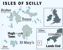 Isles of Scilly map