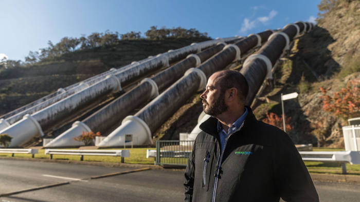 Snowy 2.0 story with Jamie Smythe. Pic shows: Kieran Cusack, Project Director 2.0 at Snowy Hydro Limited at the Tumut 3 power plant