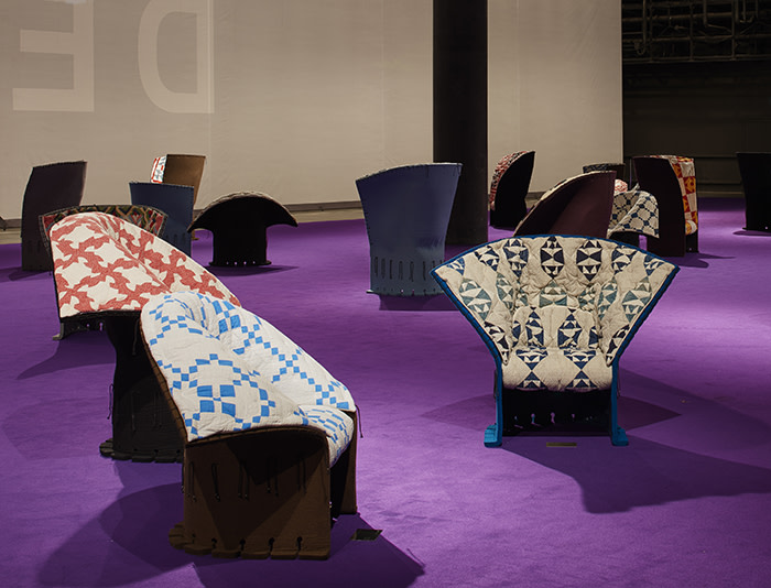 Chairs by Gaetano Pesce and Raf Simons for Calvin Klein