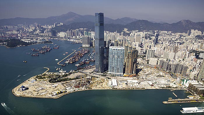 The site of the upcoming M+ museum in Hong Kong