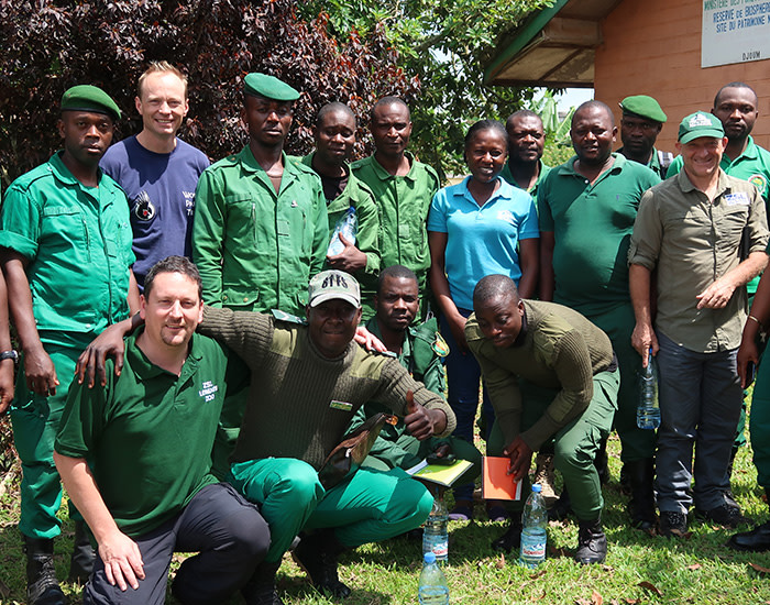 Eco-guards have been trained by ZSL to prevent poaching and look after the seized parrots