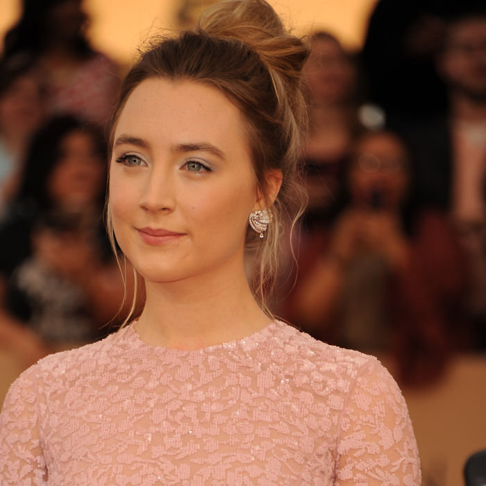Actress Saoirse Ronan arrives at the 22nd Annual Screen Actors Guild Awards held at The Shrine Auditorium. (Photo by Frank Trapper/Corbis via Getty Images)
