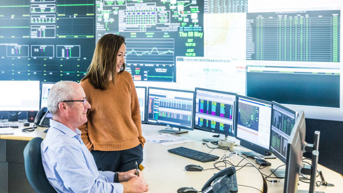 Snowy 2.0 story with Jamie Smythe. Pic shows: the control centre at Cooma, New South Wales, where Snowy Hydro controls its supply of electricity to the Australian grid