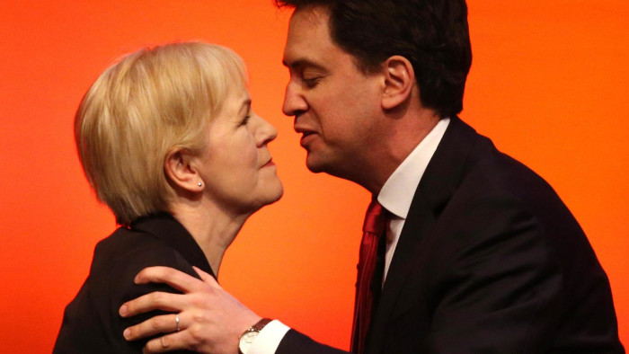 File photo dated 21/03/14 of Labour leader Ed Miliband and Scottish Labour Leader Johann Lamont at the Scottish Labour Party conference, as Lamont is to stand down as the leader of the Scottish Labour Party. PRESS ASSOCIATION Photo. Issue date: Friday October 24, 2014. See PA story POLITICS Lamont. Photo credit should read: Andrew Milligan/PA Wire 