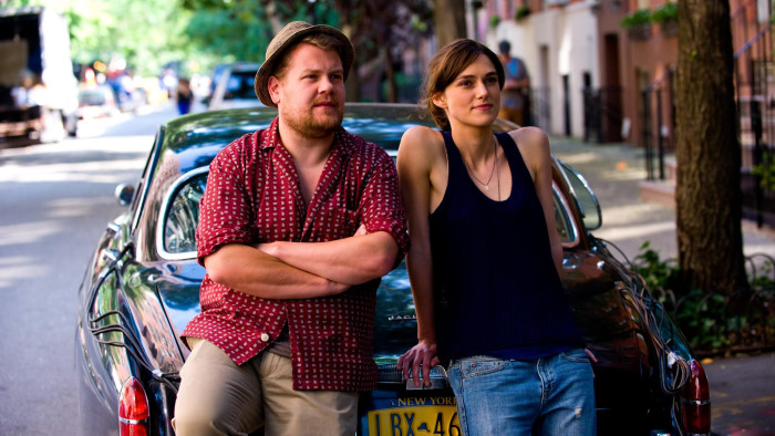 James Corden and Keira Knightley in 'Begin Again'