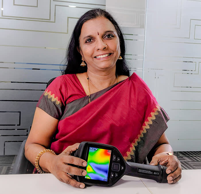 Geetha Manjunath, whose company Niramai developed a low-cost screening tool that uses AI to detect breast cancer
