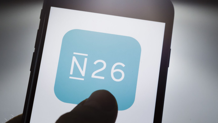 BERLIN, GERMANY - JANUARY 11: In this photo illustration the Logo of German Direct Bank N26 is displayed on a smartphone on January 11, 2019 in Berlin, Germany. (Photo Illustration by Thomas Trutschel/Photothek via Getty Images)