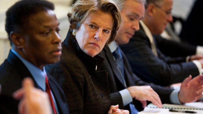 JMYX4M Elizabeth Littlefield, president and chief executive officer of the Overseas Private Investment Corporation, attends a meeting of the President's Export Council in Washington, D.C., U.S., on Thursday, December 9, 2010. .Credit: Joshua Roberts / Pool via CNP