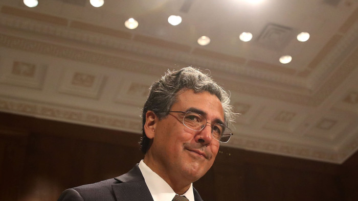 WASHINGTON, DC - MAY 10: Solicitor General nominee, Noel Francisco attends his Senate Judiciary Committee confirmation hearing on Capitol Hill, on May 10, 2017 in Washington, DC. (Photo by Mark Wilson/Getty Images)
