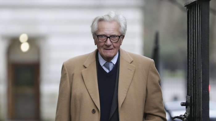 Michael Heseltine, former Tory cabinet minister, visits Downing Street last month