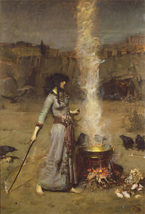 The Magic Circle’ (1886) by John William Waterhouse