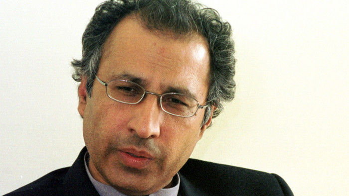 Abdul Hafeez Shaikh, Pakistan's asset-sale minister, speaks to Bloomberg News in Islamabad February 20, 2004. Photographer: Muzammil Pasha/Bloomberg News