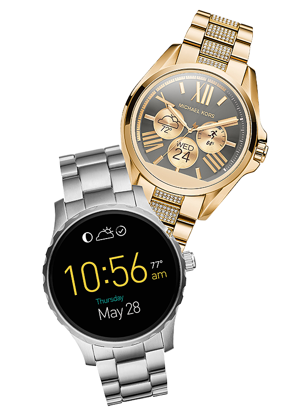 Smartwatches by Fossil for its own brand and Michael Kors