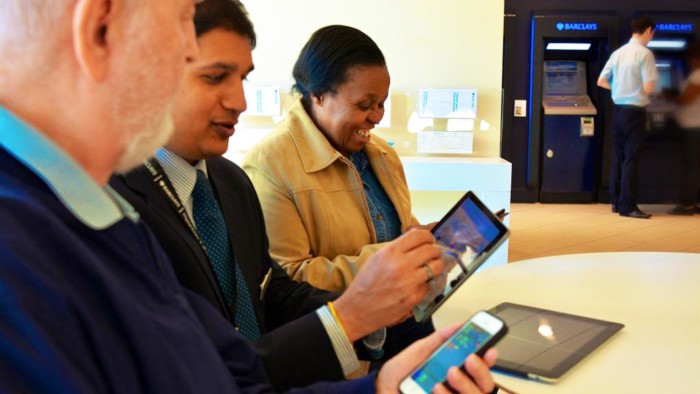 The Barclays 'digital eagle' staff teach customers how to use online financial services