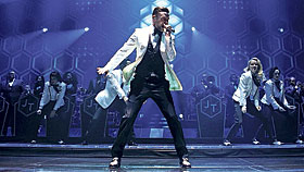 Justin Timberlake performs at the Barclays Center in New York, Nov. 6, 2013