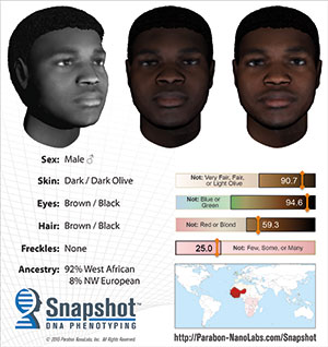 A computer-generated image of a suspect in the Candra Alston murder case