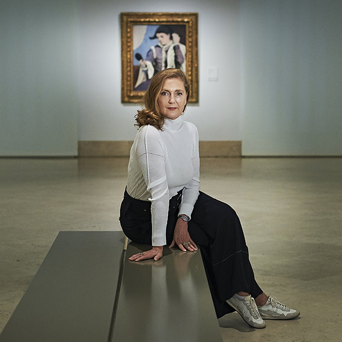 Madrid, Spain, October 18th 2019. Francesca Thyssen poses for a portrait inside the Thyssen Bornemizsa Museum.
