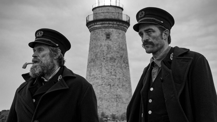 Willem Dafoe and Robert Pattinson in 'The Lighthouse'