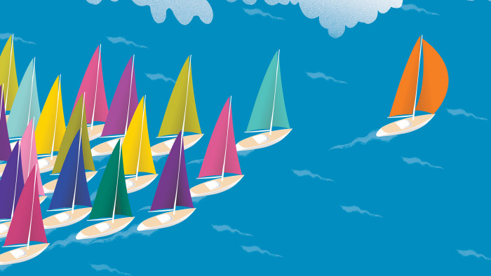 Illustration of sailboats by Neil Webb